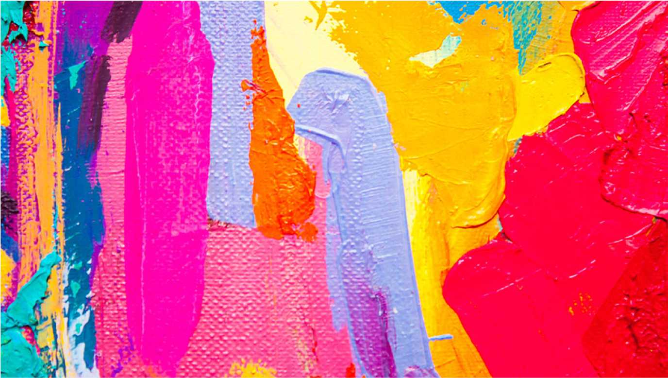 an crop of colorful abstract painting.